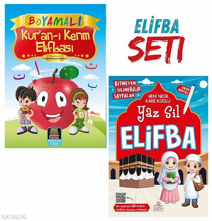 Boyamalı Yaz Sil Elifba (2 Kitap Takım) - 1