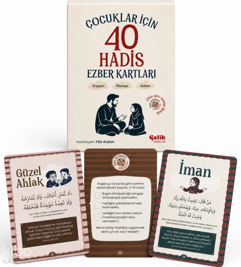 Çocuklar için 40 Hadis Ezber Kartları - 1