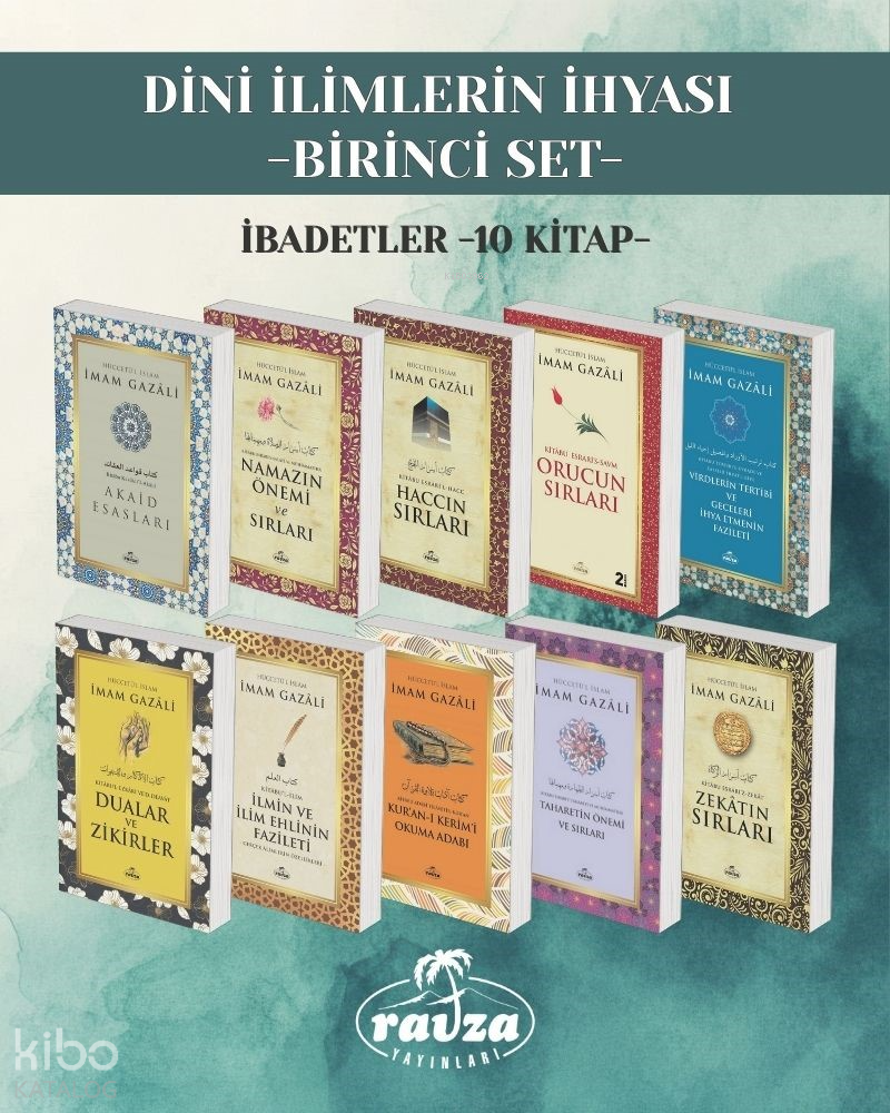Dini İlimlerin İhyası  - Birinci Set; İbadetler (10 kitap) - 1