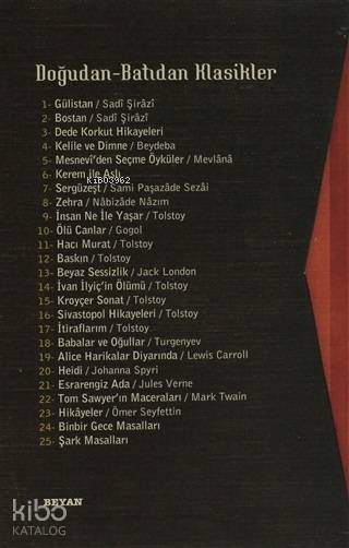 Doğudan - Batıdan Klasikler (25 Kitap Takım) - 1