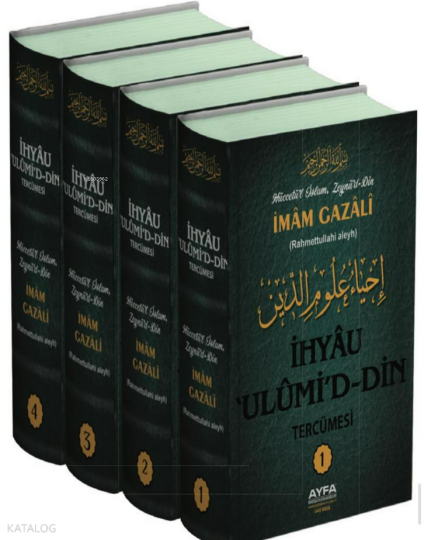 İhyau Ulumid-Din Tercümesi 4 Cilt;Yeşil Kağıt