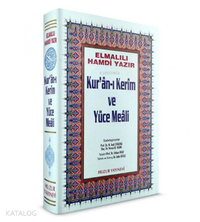 Kuran-ı Kerim ve Yüce Meali - Küçük Boy; Hafız Osman Hatlı