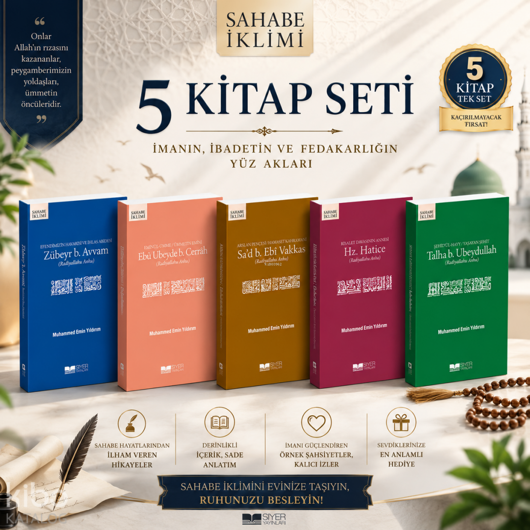 Sahabe İklimi Seti 5 Kitap - 1