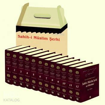 Sahîh-i Müslim Şerhi - el-Minhâc (12 Cilt); Büyük Boy - Lüx Cilt - Şamua Kağıt - Arapça ve Türkçe Metin - 1