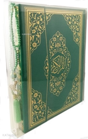 Yeşil Mühürlü Cami Boy Kuran-ı Kerim İnci Tesbih (kod:229Y)